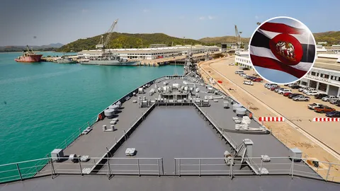 ทร. นำสื่อเข้าชม "เรือหลวงช้าง" เขี้ยวเล็บใหม่ เรือยกพลใหญ่สุดอาเซียน