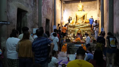 สายมูนับหมื่น แห่ขอพร "วัดบางกุ้ง" งวดที่แล้ว มีคนดวงเฮง "รางวัลที่ 1"