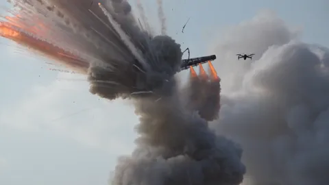 อภิมหาบั้งไฟตะไล 20 ล้าน ระเบิดกลางอากาศ ชาวบ้านหนีตายระทึก (คลิป)