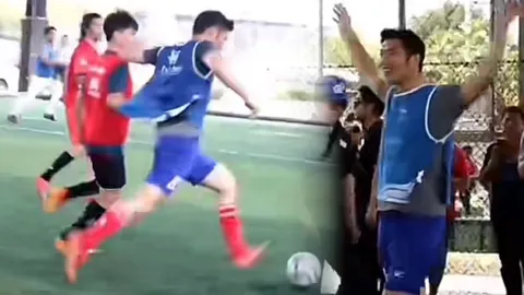 พิธา หลบไป โซเชียลอึ้ง "ธนาธร" โชว์ลูกยิงไกลคมกริบ ตอนเตะฟุตบอล (คลิป)