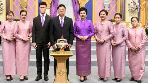 "ดร.สมนึก-ดร.ศศมณฑ์ สงวนสิน" ร่วมบันทึกเทปถวายพระพรพระราชินี