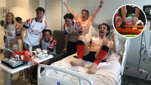 แข้ง "ลูตัน ทาวน์" วูบคาสนาม ก่อนตื่นมาเฮที่โรงพยาบาล หลังได้ไป "พรีเมียร์ลีก" (คลิป)