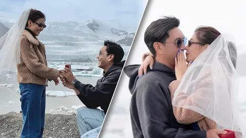 ต้อง จุลวุฒิ คุกเข่าขอแฟนแต่งงาน แม่หนู สรวงสุดา ยินดีต้อนรับสะใภ้ชลลัมพี