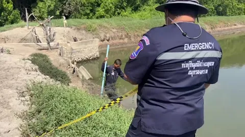 หนุ่มเมียนมาถูกฆ่าปาดคอทิ้งบ่อกุ้งที่สมุทรสงคราม คาดฝีมือคนชาติเดียวกันลงมือ