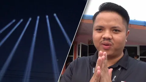  แจงภาพดวงไฟประหลาดโผล่บนท้องฟ้าสตูล ไม่ใช่ UFO ที่แท้ลองระบบยิงแสงงานโชว์