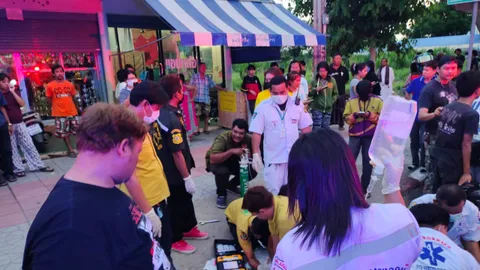 ไรเดอร์หนุ่มถูกยิงเสียชีวิต เหตุเกิดบนถนนเลียบวารี ตำรวจอยู่ระหว่างสืบสวน