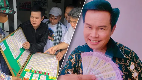 มนต์สิทธิ์ คำสร้อย โชว์ลอตเตอรี่งวด 16 มิ.ย. 66 ซื้อที่บ้านอาจารย์โป้