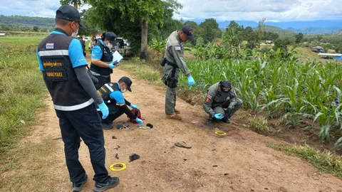 อดีตพระสักเต็มตัว พกระเบิดแล้วพลาดตูมคาไร่ข้าวโพดที่พบพระ หนังลายสักไร้บาดแผล