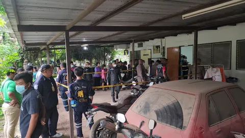 ด.ต.ปืนโหดซัลโวเมียดับ คิดสั้นตาม แต่ไม่ถึงฆาต เหตุทะเลาะเมียท้ายิง