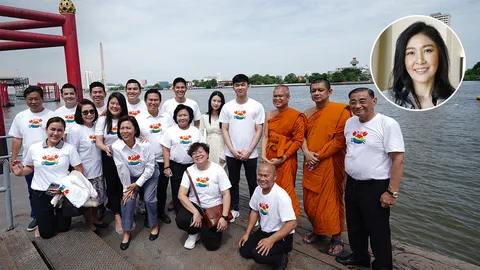 "ไปป์" ทำบุญวันเกิด ครบ 56 ปี แทนแม่ "ยิ่งลักษณ์" พระอวยพรให้ได้กลับไทย