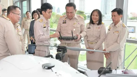 กรมชลฯ จ่อใช้ "ชลพิศ 121" อากาศยานไร้คนขับทำภารกิจสำรวจเส้นทางน้ำ