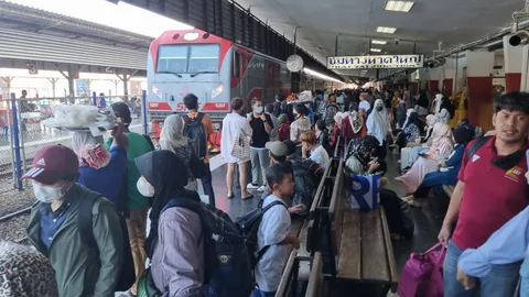 สถานีรถไฟหาดใหญ่แทบแตก พี่น้องมุสลิม 3 จังหวัดใต้แห่กลับบ้านช่วงรายอฮัจยี 