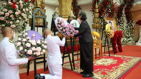 กรมสมเด็จพระเทพฯ พระราชทานน้ำหลวงอาบศพ คุณหญิงเทวี เจียรวนนท์