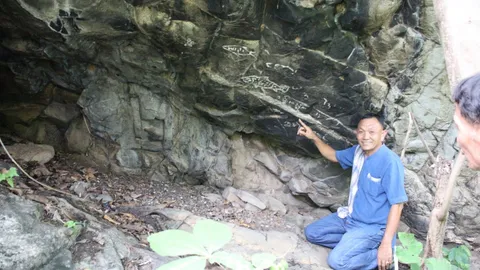 พิสูจน์รูปภาพอักษรโบราณออบน้อย อบต.บ้านแปะ เล็งดันเป็นแหล่งท่องเที่ยวทางธรรมชาติ