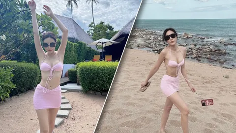 เมย์ พิชญ์นาฏ ทวงบัลลังก์เซ็กซี่ นุ่งทูพีซสีชมพูหวานฉ่ำ แต่แอบแซ่บไม่เบา