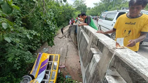 แจ้งจับคนขับบัส ทำนักวิ่งตกเหว ดับ 4 ศพ ขับประมาท พบนำรถเก่าทำสีใหม่ (คลิป)