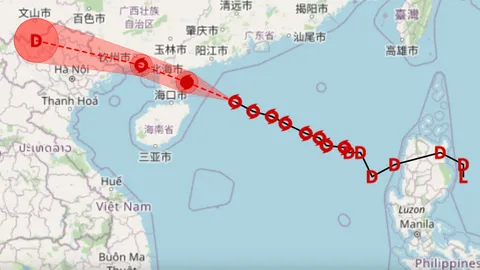 อุตุฯ ฉบับ 12 เช็กเส้นทาง พายุโซนร้อน "ตาลิม" กระทบไทย จังหวัดไหนฝนตกหนักบ้าง