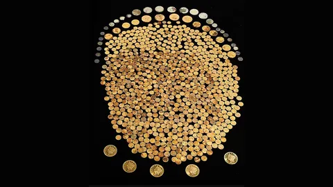 เหรียญทองคำเก่าแก่กว่า 700 เหรียญ พบในทุ่งข้าวโพด รัฐเคนตักกี้