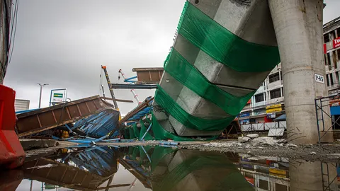 ไซต์งานคานหล่นซ้ำซาก งัดกฎหมายคุมผู้รับเหมาเข้ม