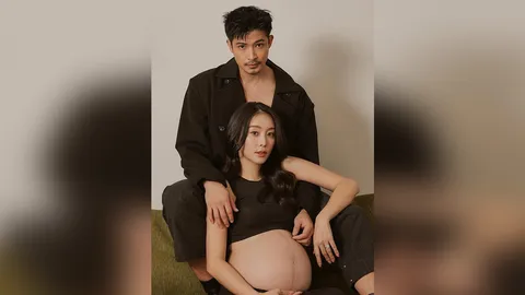 ว่าที่คุณพ่อ "ตูมตาม" เผยภาพคู่ "อาหลี" ท้องใหญ่ใกล้คลอดพร้อมเผยชื่อลูกสาว