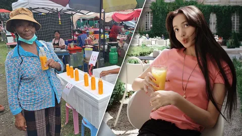 คนแห่ซื้อน้ำส้มคั้น ตามกระแส "ลิซ่า" หลายร้านในบุรีรัมย์ ขายดีแทบแตก 