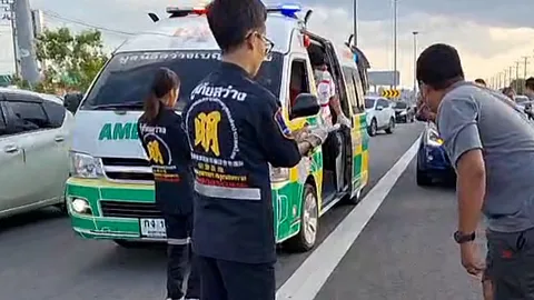 นักธุรกิจจีนควบฟอร์จูนเนอร์ชนคนข้ามถนนพระราม 2 ดับคาที่