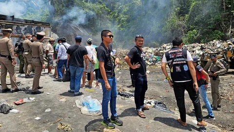 ผงะ "ฆ่าหั่นศพ" หมกกองขยะทิ้งแค่ท่อนสะโพก สงสัยชายต่างชาติ ล่าฆาตกรทั่วพะงัน