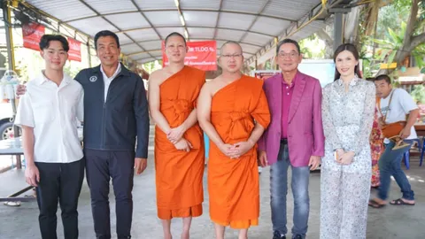 คนการเมืองร่วมงานเพียบ "พลภูมิ-พงศกร" สึกแล้ว ลั่น ทำงานการเมืองต่อ 