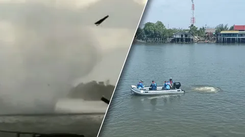 พบแล้ว 1 ศพ เรือนทท.โดนพายุงวงช้างซัดจมปากอ่าวบางตะบูน (คลิป)