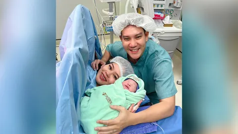 ดีเจอิฐ ปารินทร์ สุดปลื้ม ออม ปภาพินท์ คลอดลูกชายคนแรกสมดังใจ