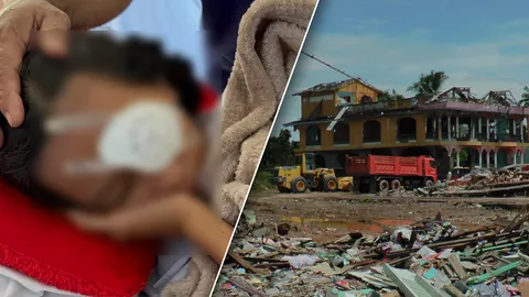 สลด เด็กหญิง 12 ปี เหยื่อโกดังพลุระเบิด ตาบอดแล้ว-ส่วยมูโนะ สอบทางลับ (คลิป)