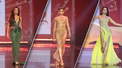 ประมวลภาพ มิสยูนิเวิร์สไทยแลนด์ 2023 รอบพรีลิมฯ ระทึก 6 นางงามเป็นลมคาเวที