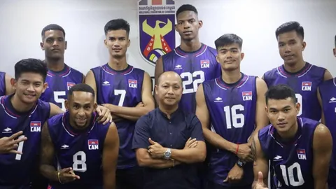 เขมรสไตล์ "วอลเลย์บอลชายกัมพูชา" ดึง 3 นักตบโอนสัญชาติ ลุย "เอเชียนเกมส์"