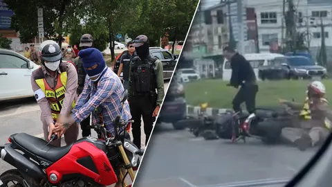 คุมทำแผน 4 จุด คนร้ายชิงปืนตำรวจอุตรดิตถ์ โดนข้อหาต่อสู้ขัดขวางเจ้าพนักงานฯ