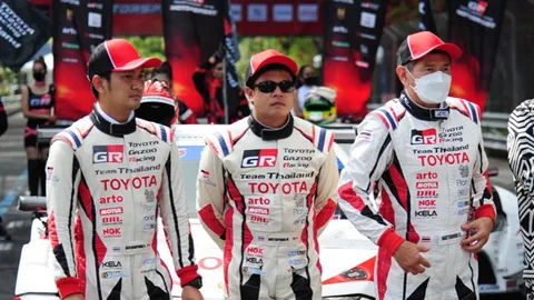 "ณัฐวุฒิ เจริญสุขะวัฒนะ" คว้าอันดับ 1 ใน Toyota Gazoo Racing Team Thailand