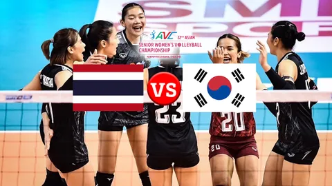 ช่องทางชมสด "วอลเลย์บอลหญิงทีมชาติไทย" VS "เกาหลีใต้" ชิงแชมป์เอเชีย 2023