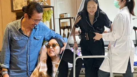 คุณหญิงแมงมุม เริ่มทำกายภาพบำบัด แม้จะดูเหนื่อยล้าแต่ยังฮึดสู้