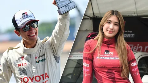 มิย่า-ปังปอนด์ แท็กทีมขึ้นโพเดียมในโตโยต้า กาซู เรซซิ่ง มอเตอร์สปอร์ต 2023 