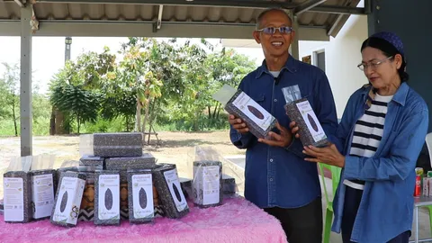 ข้าวไรซ์เบอร์รี่บ้านศรีสมบัติ สิงห์บุรี ชาวนาวัยเกษียณ สร้างธุรกิจของครอบครัว