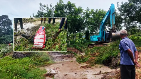 จับได้แล้วจระเข้ไล่งับชาวบ้านที่พัทลุง เคราะห์ร้ายถูกฟันรถแบ็กโฮกระแทกตาย