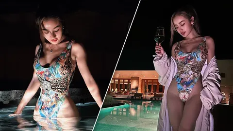 กระแต อาร์สยาม นุ่งวันพีซเว้าสูงปรี๊ด อวดความแซ่บยามค่ำคืนกลางโรงแรมหรู