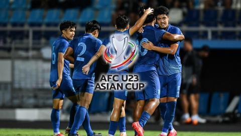 "ทีมชาติไทย" อย่างหล่อ สรุปตารางคะแนนฟุตบอล U23 ชิงแชมป์เอเชีย รอบคัดเลือก