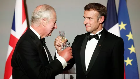 "เอ็มมานูเอล มาครง" รับเสด็จ สมเด็จพระเจ้าชาร์ลส์ที่ 3 ยิ่งใหญ่