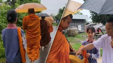เปิดใจ "น้องน้ำ" เด็กวัดกตัญญู ถือย่ามช่วย "พระสงฆ์" บิณฑบาตแทบทุกเช้า