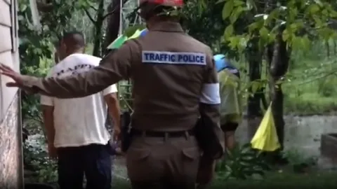 ฟ้าผ่าดับ หนุ่มลูกจ้างเทศบาล ปีนบันไดอลูมิเนียมเก็บลองกองตอนฟ้าร้อง