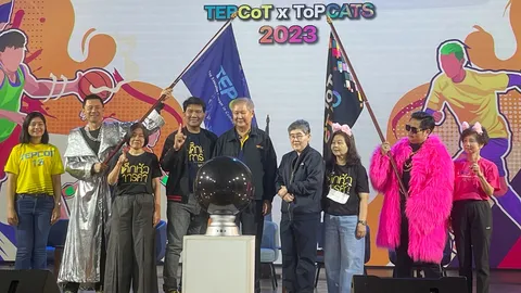 "ม.หอการค้าไทย" จัดกิจกรรมงานกีฬา TEPCoT X ToPCATS SPORT Day 2023