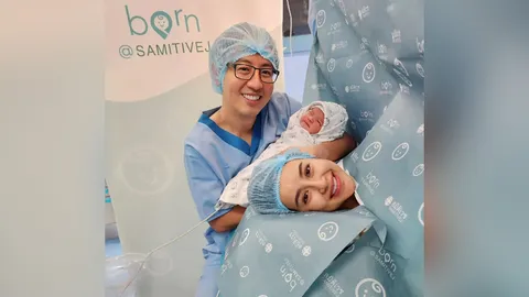 น้ำฝน พัชรินทร์ คลอดแล้ว ตั้งชื่อน้องเวลา แข็งแรงปลอดภัยทั้งแม่ลูก