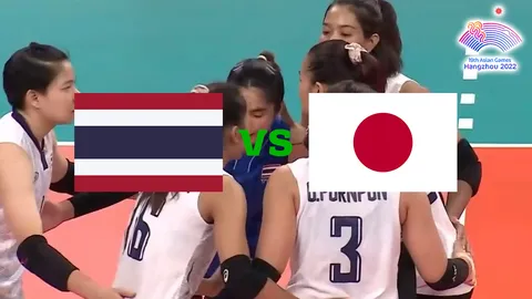 ช่องทางชมสดวอลเลย์บอลหญิงทีมชาติไทย VS ทีมชาติญี่ปุ่น เอเชียนเกมส์ 2022