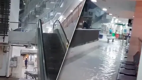 "โรงพยาบาลรามาธิบดี" แก้ไขจุดรอยรั่วแล้ว หลังมีน้ำทะลักเข้าอาคารช่วงฝนตก