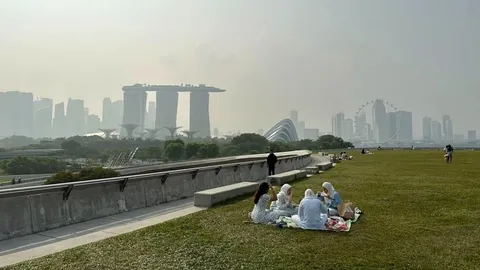 หมอกควันไฟป่าอินโดนีเซีย กระทบคุณภาพอากาศสิงคโปร์